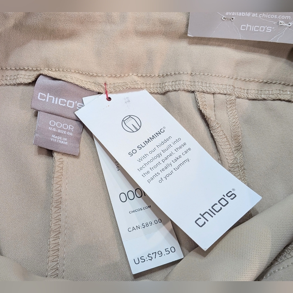 Chico's Tan Slim Leg Pants - Picture 6 of 7